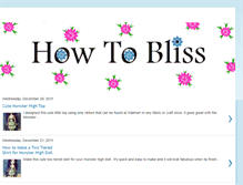 Tablet Screenshot of howtobliss.com